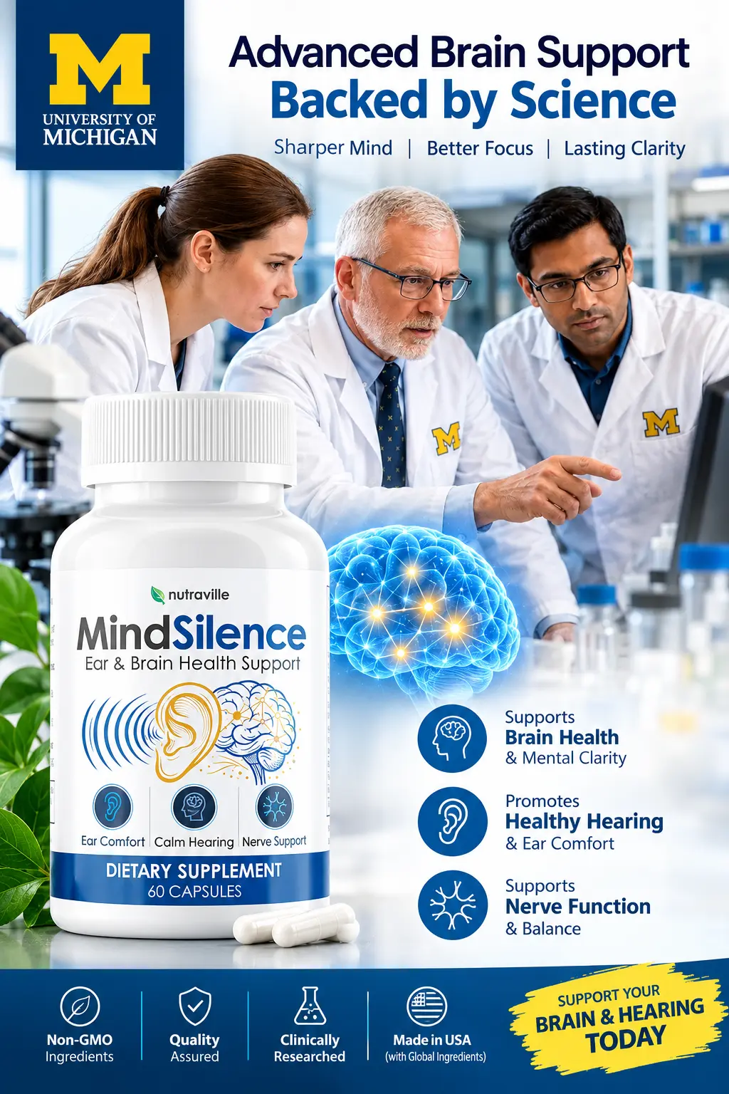 MindSilence supplement for daily wellness and nutritional support