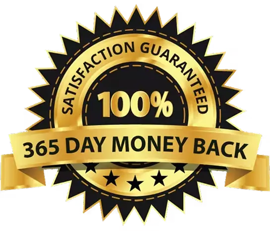 MindSilence 365 day money back guarantee badge